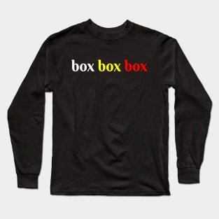 Box Box Box Long Sleeve T-Shirt